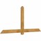 Ekena Millwork Eugene Rough Sawn Timber Gable Bracket, Western Red Cedar, 72"W x 33"H x 2"D x 4"F, 11/12 Pitch GBW072X33X0204EUG00RWR - alternate 5